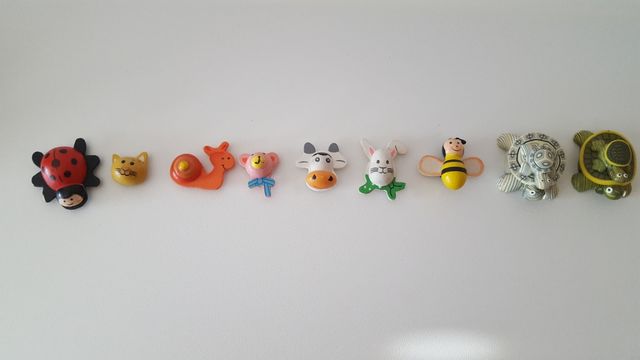 Imanes madera animales.