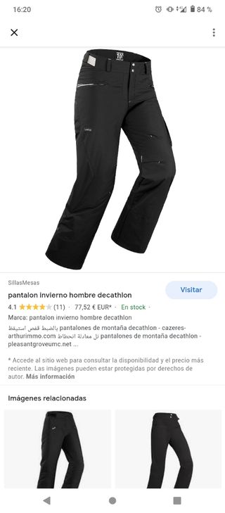 Pantalón SNOWBOARD DECATHLON talla s de segunda mano por 12 EUR en Cruces  en WALLAPOP