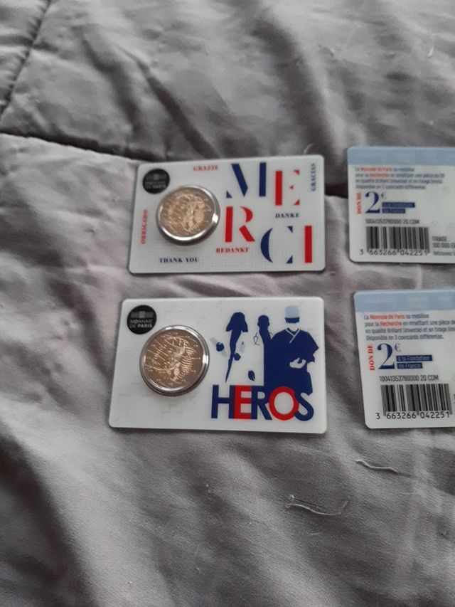 moneda conmemorativa covid Francia