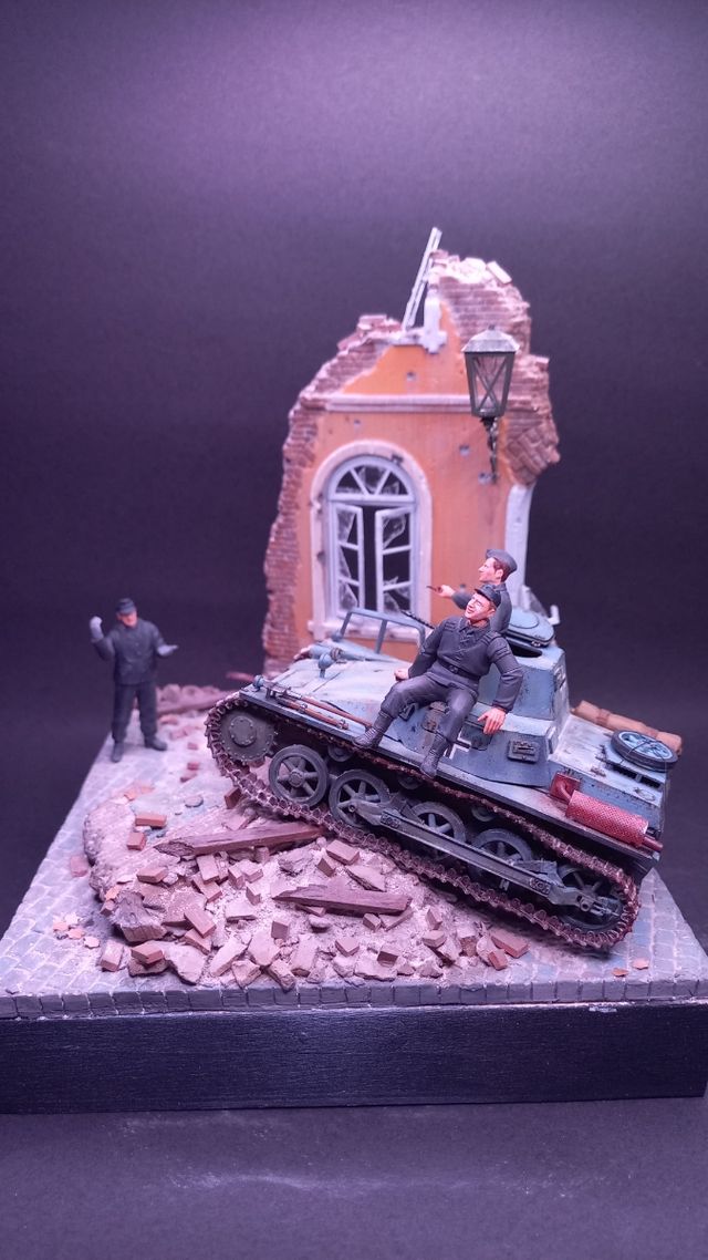 maqueta diorama Panzer 1 Francia 1940