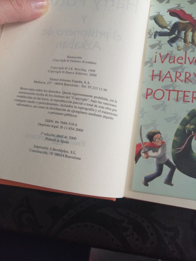 Harry Potter  primeras ediciones escucho ofertas