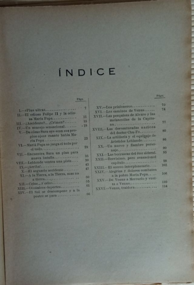 "DEL OCEANO A VENUS " POR EL CORONEL IGNOTUS