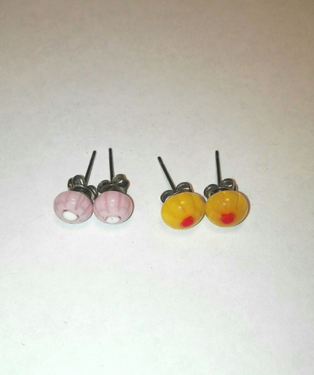 Lote de 9 pendientes + 1 colgante a juego