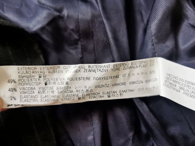 Americana Zara raya diplomátic gris/blanca Talla M