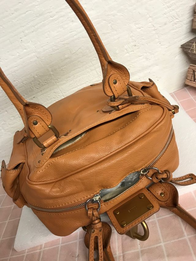BOLSO CHLOE PIEL CAMEL  mod. PADDINGTON con caja