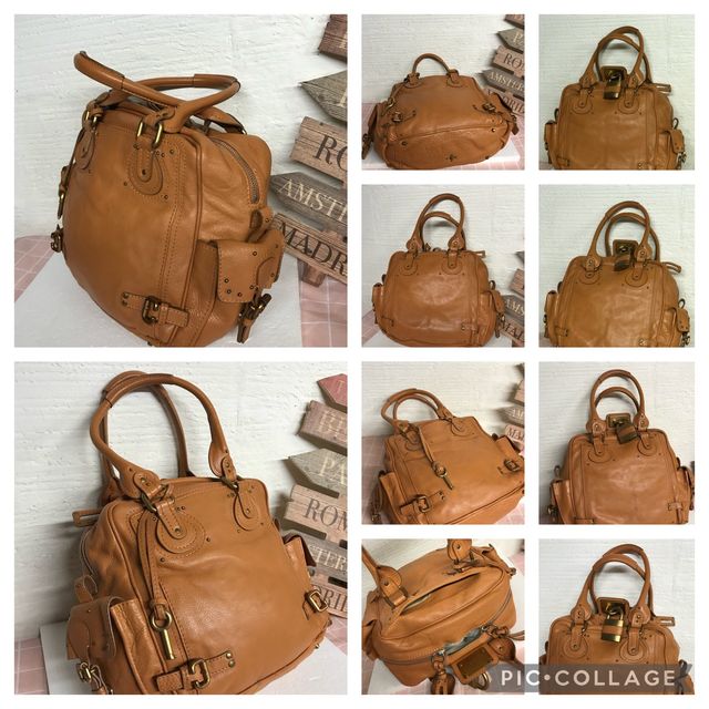 BOLSO CHLOE PIEL CAMEL  mod. PADDINGTON con caja