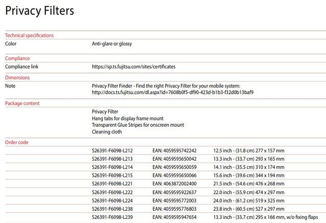 Filtro de privacidad para portátil de 13,3"