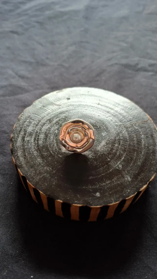 precioso anillo flor de perla