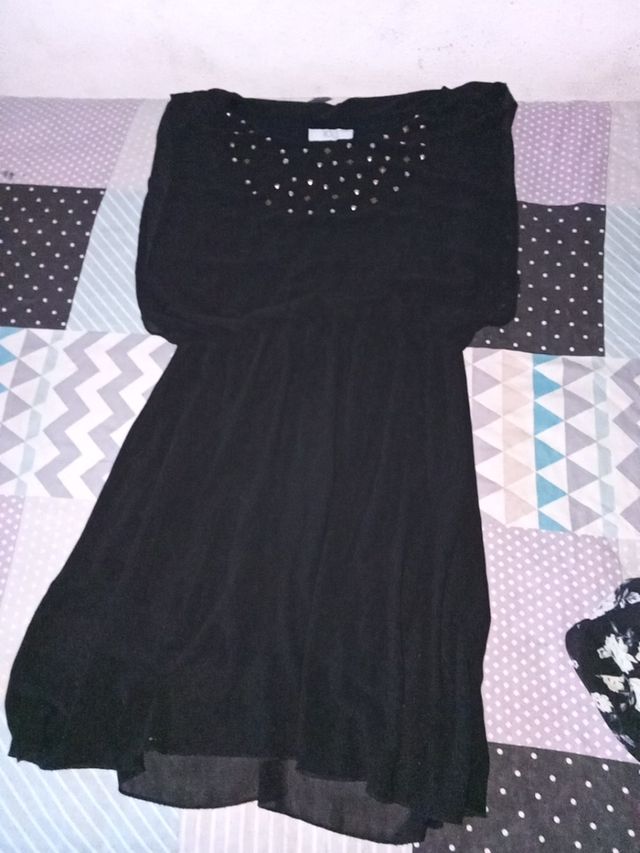 vestido negro talla única
