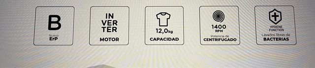 Lavadora 12 kg B/A+++-30% Gama Excellent