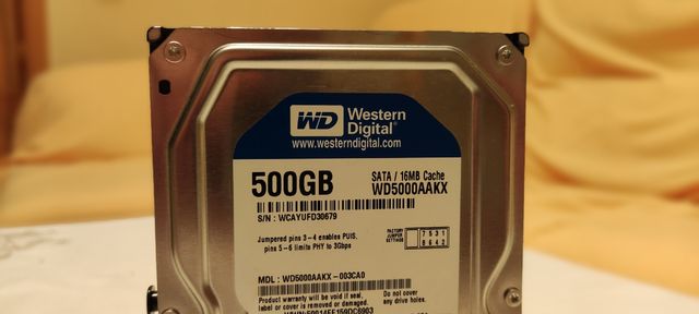Disco Duro Western Digital de 500 GB