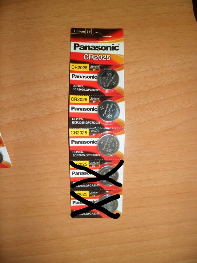 Batteria CR2025 Panasonic 3V