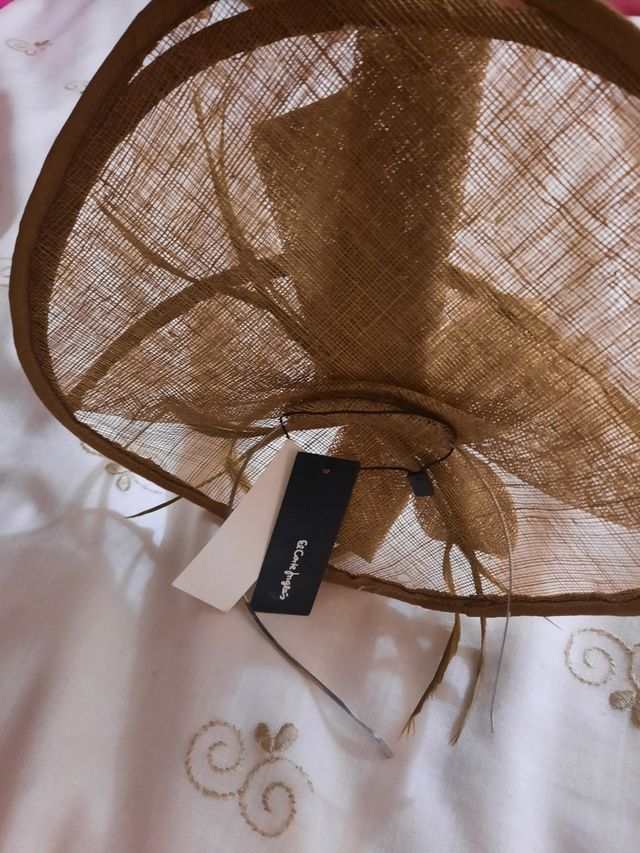 tocado color champagne sin estrenar