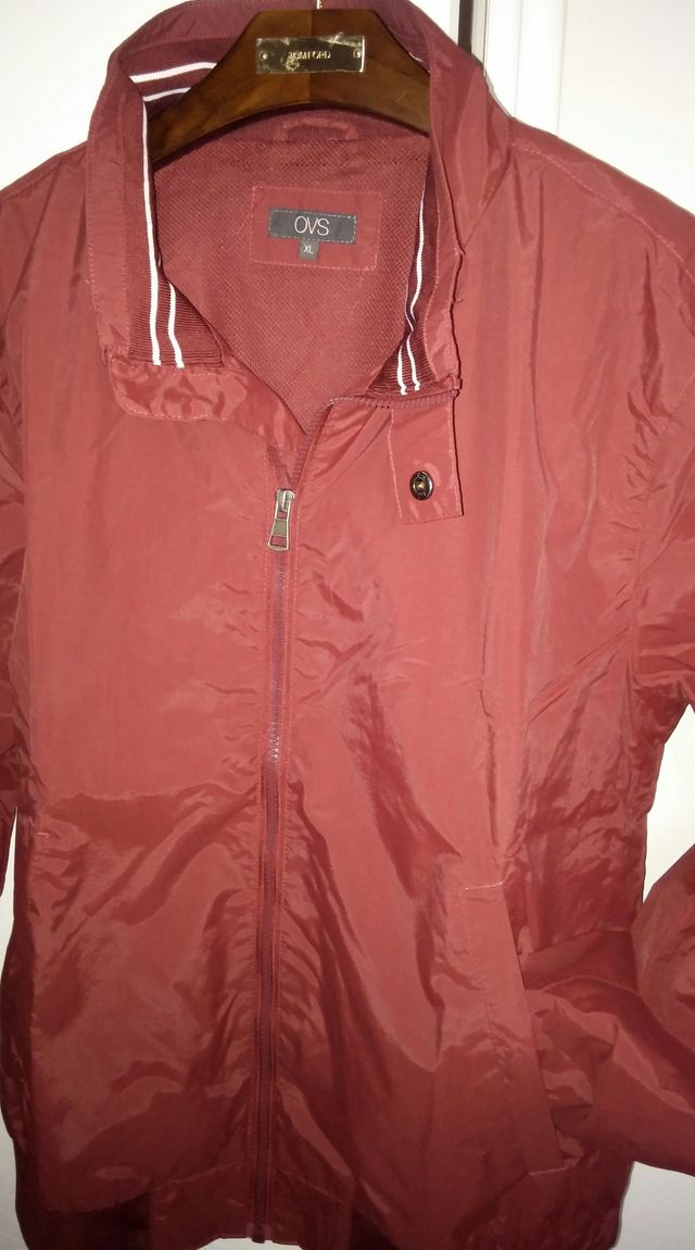 GIUBBINO IMPERMEABILE BORDEAUX DA UOMO