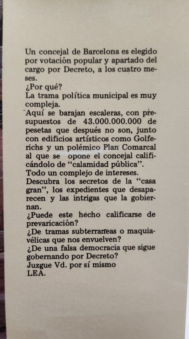 Pretexto de una Escalera o Asesinato Político