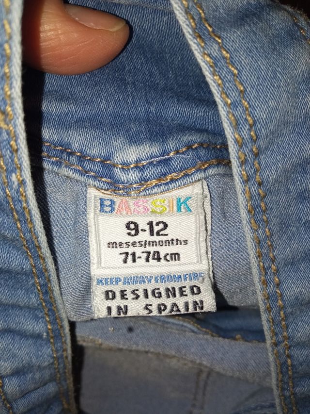 Peto Vaquero.Talla 6-9 meses