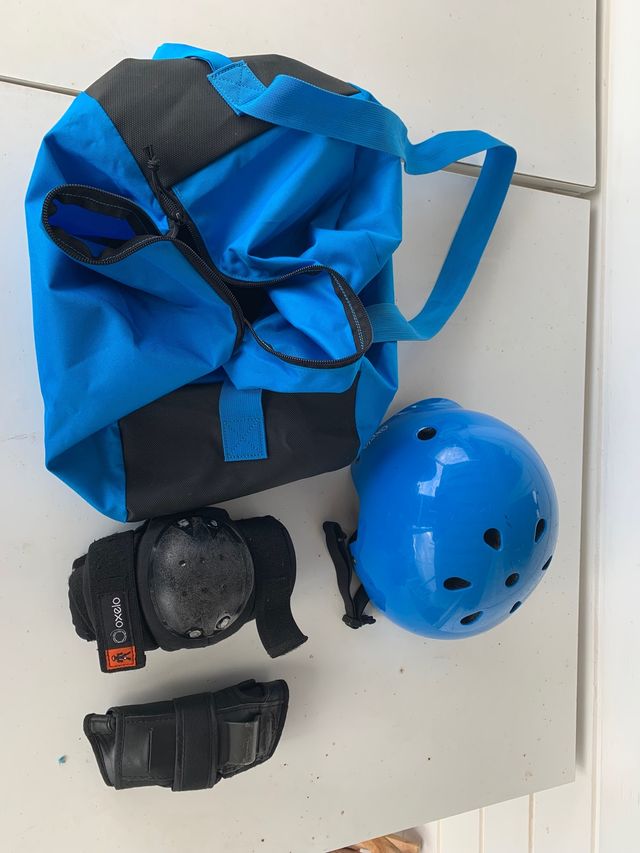 Bolsa, y protectores PATINAJE