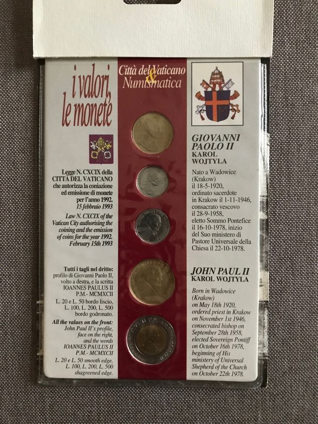 Collezione Monete Città del Vaticano Gnni PaoloII