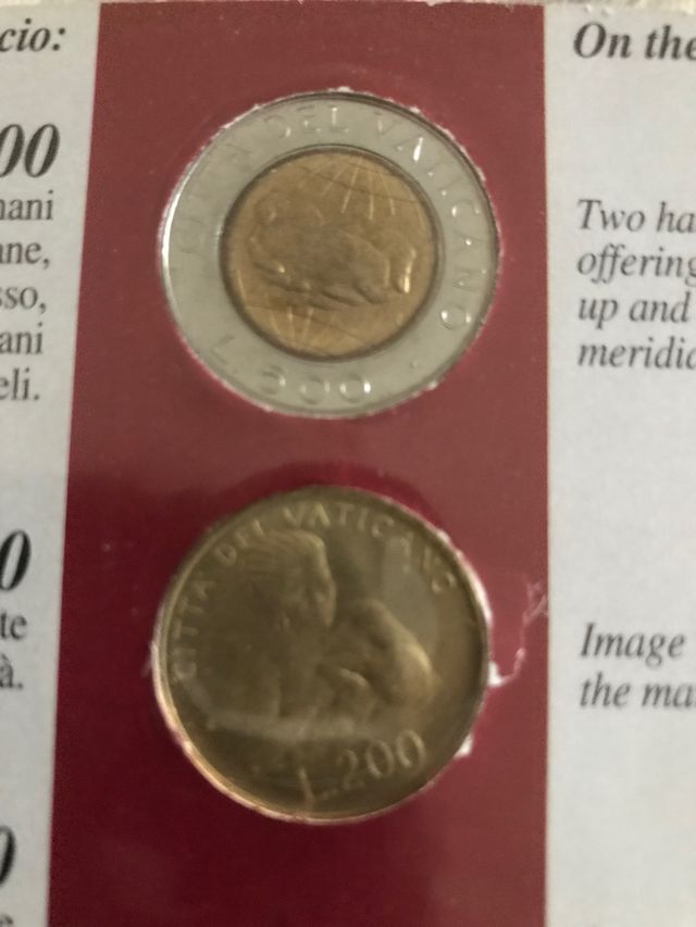 Collezione Monete Città del Vaticano Gnni PaoloII