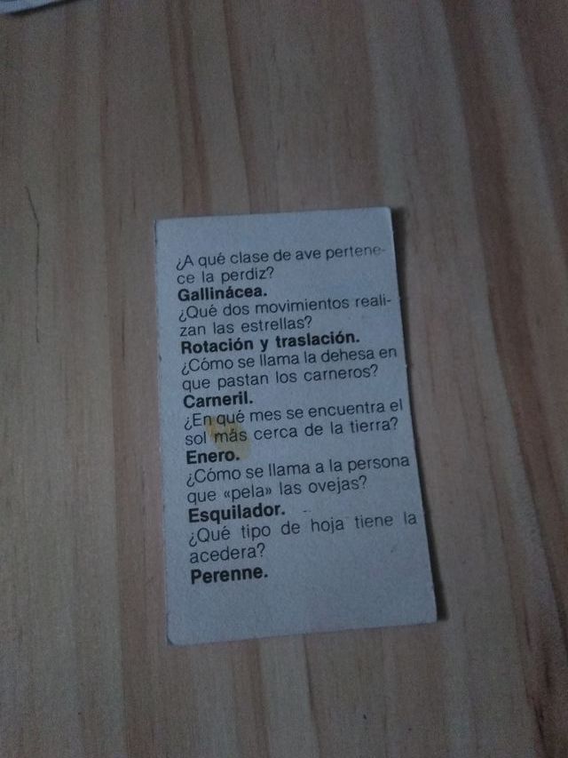 TARJETAS JUMBO JET-JUEGO MESA