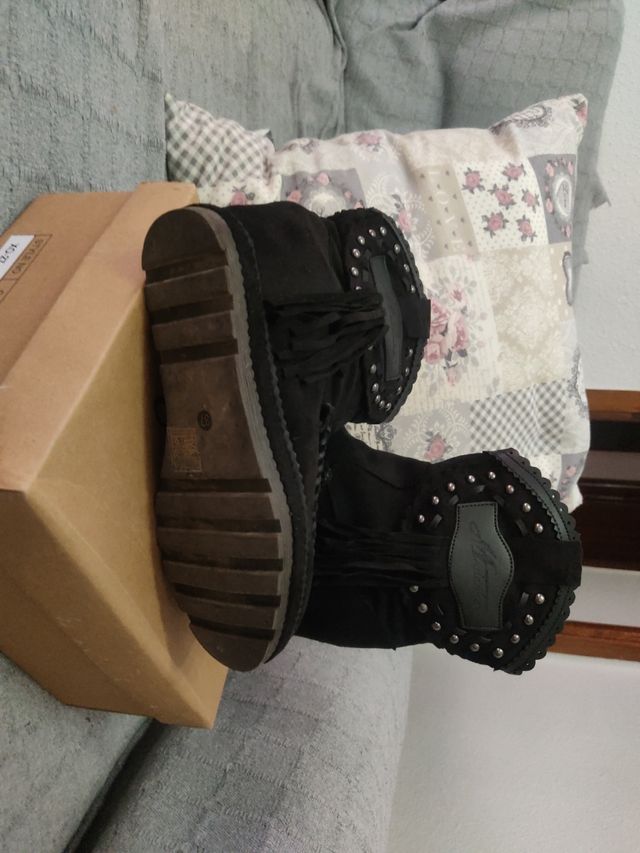 botines negros nuevos