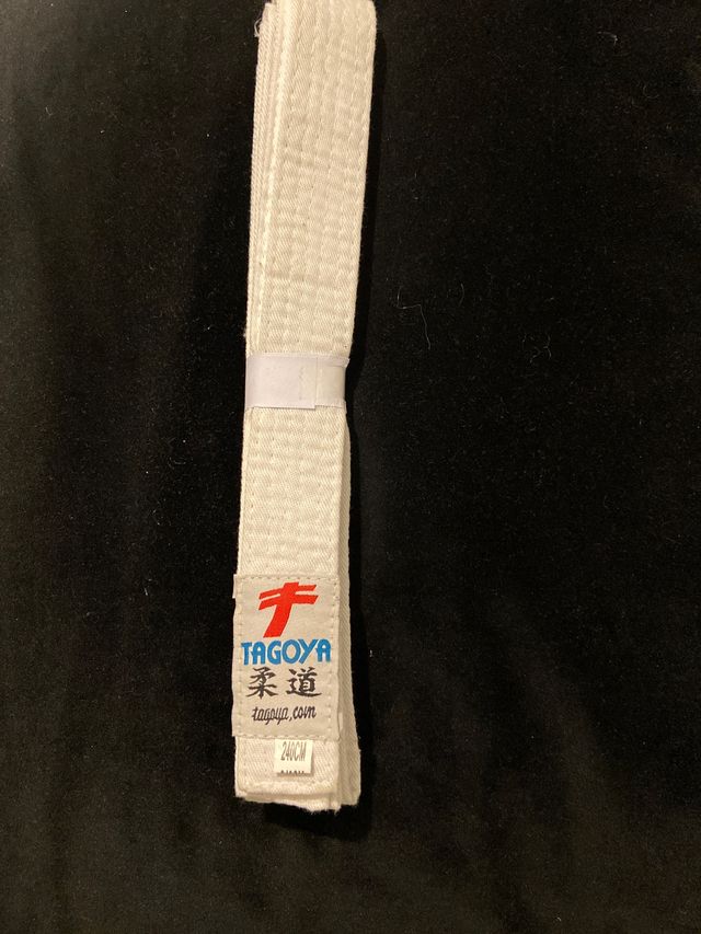 Cinturón blanco judo 240cm