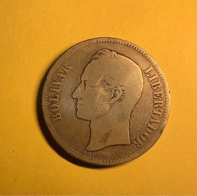 5 bolívares de 1888