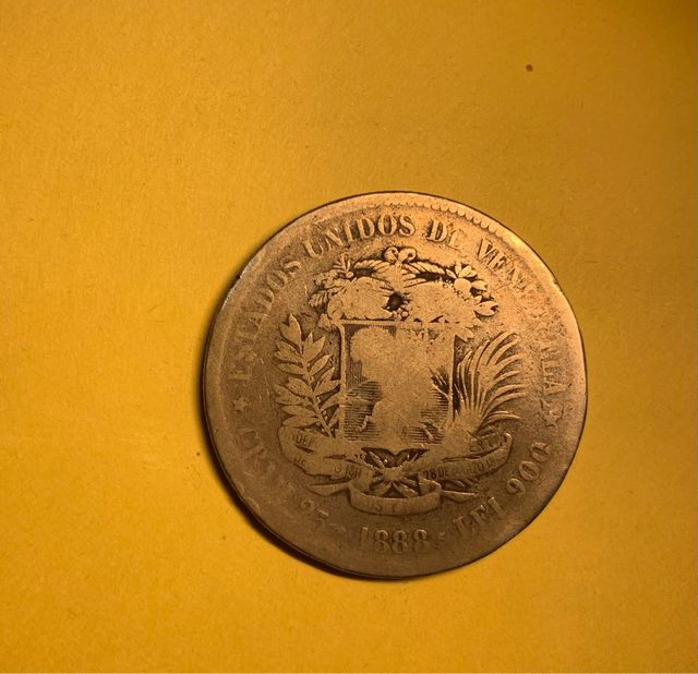 5 bolívares de 1888