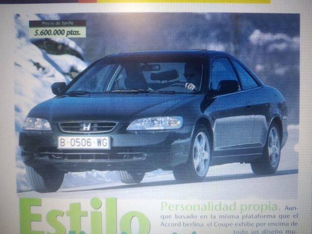 Pruebas Honda Accord 1990-2002 de revistas