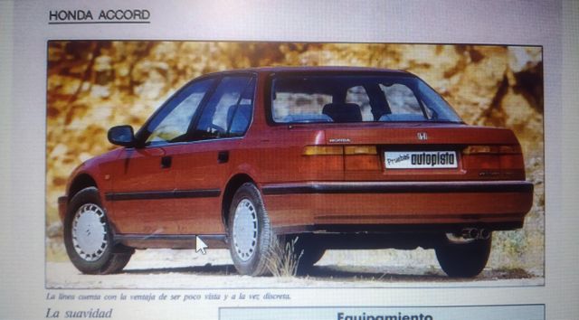 Pruebas Honda Accord 1990-2002 de revistas
