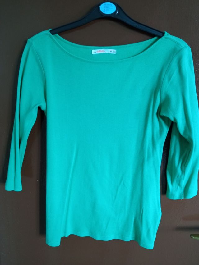 camiseta manga tonta verde