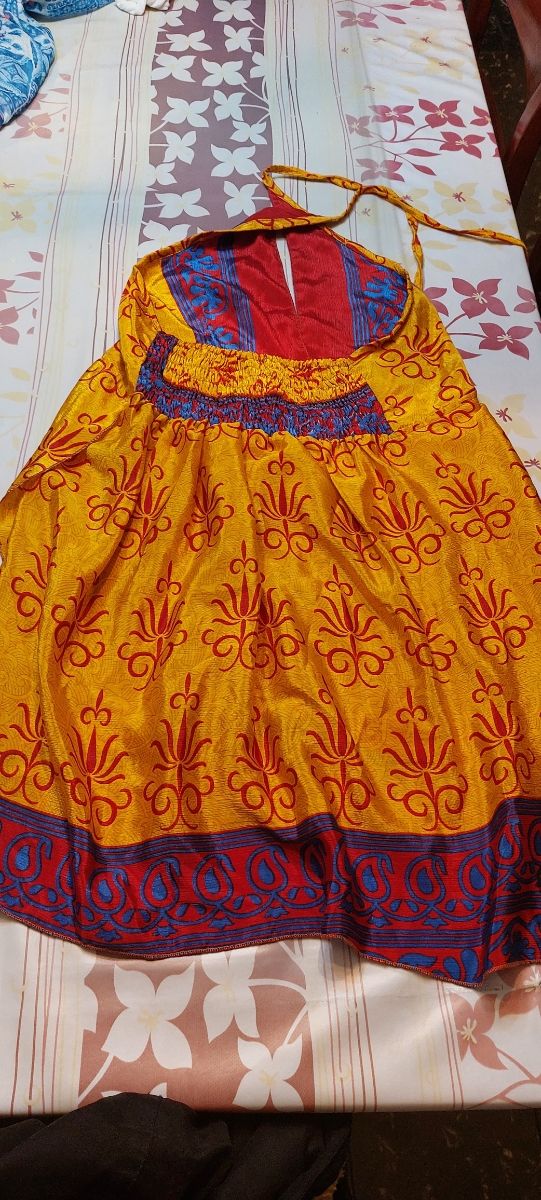 Vestido colorido corto