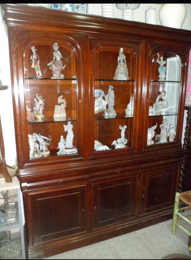 transporte 50) vitrina/ alacena /aparador antiguo