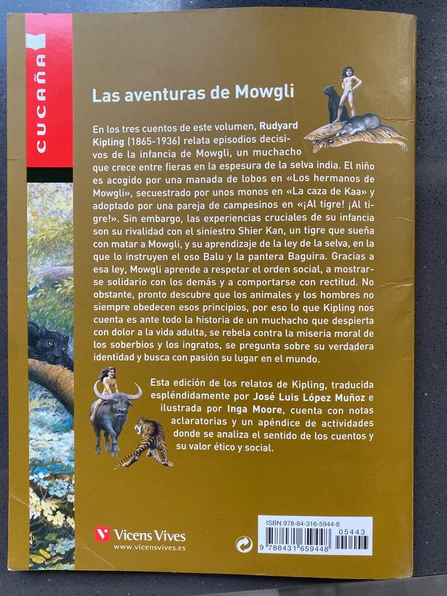 Las aventuras de Mowgli, de Rudyard Kipling