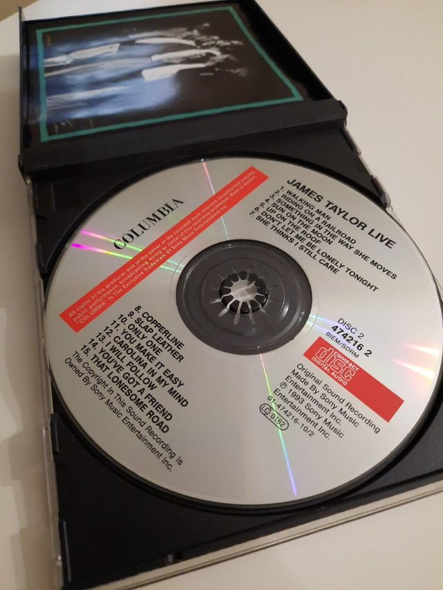 James Taylor Live Doble CD Fatbox
