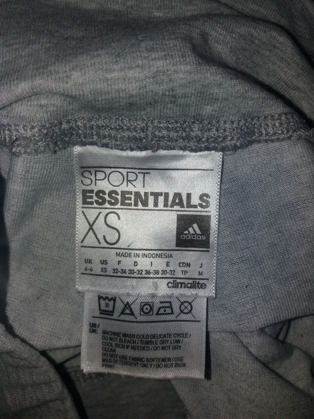 Leggins deportivos color gris Adidas talla XS