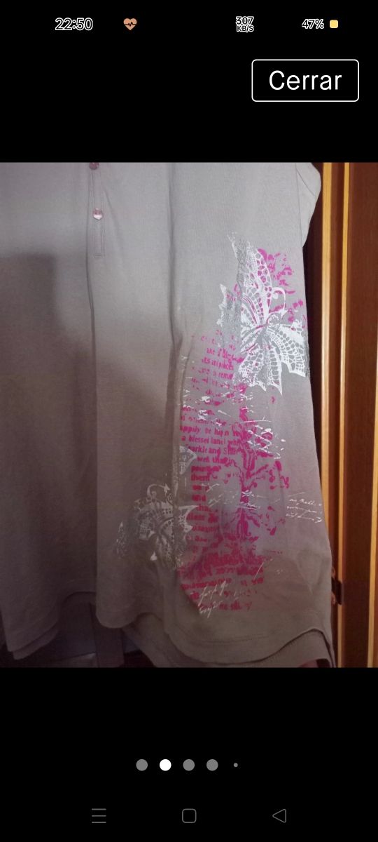 bonita blusa mariposa brillo