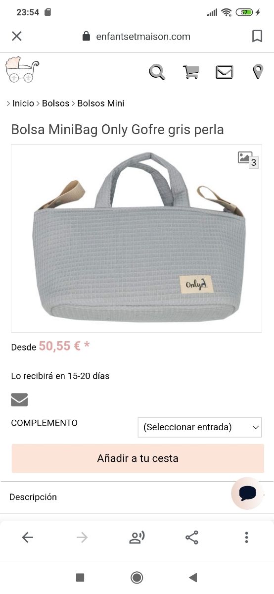 Bolso carricoche mini La Giraffa Bianca e Blu