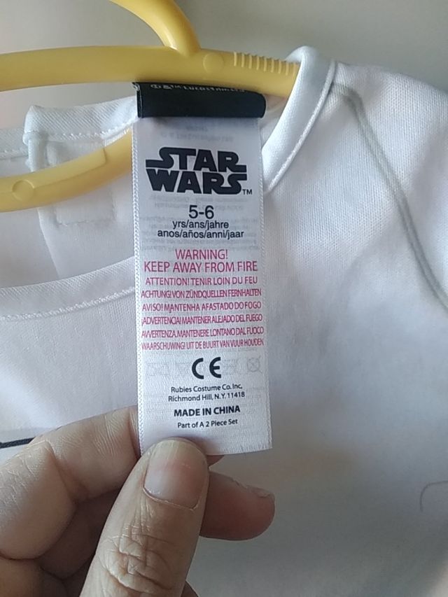disfraz star wars 5-6 años