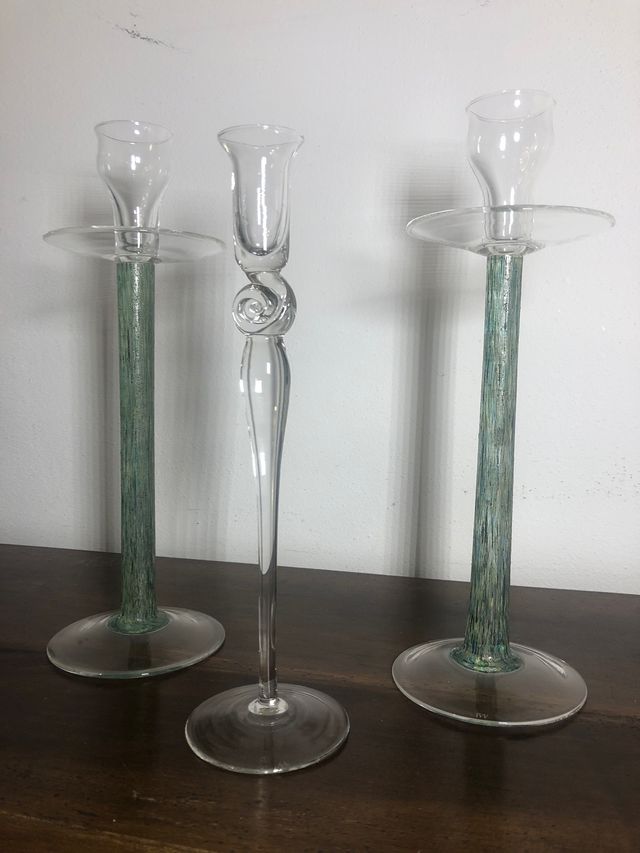3 portacandele marca IVV artigianato italiano