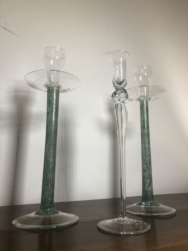 3 portacandele marca IVV artigianato italiano