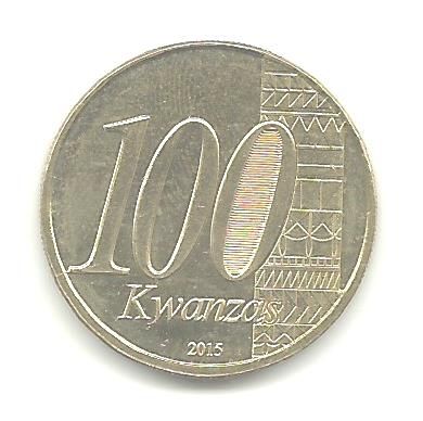 MONEDA ANGOLA 2015.100 Kwanzas. 40 Aniv Indepencia
