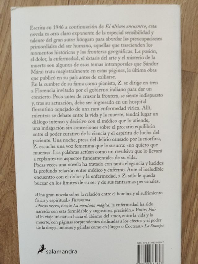 la mujer justa y la hermana de Sándor Márai