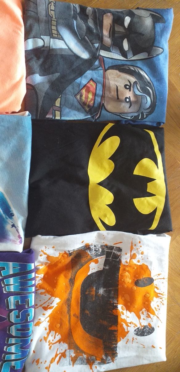 Lote camisetas m.corta 6-7 años