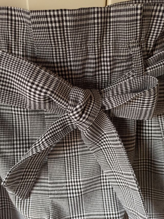 pantalón corto de cuadros