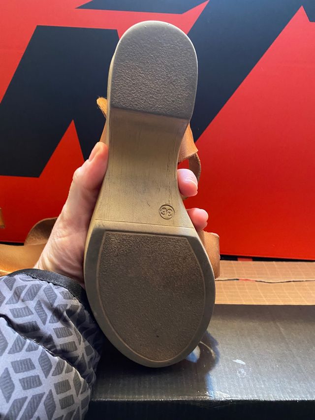 Sandalias de piel talla 36