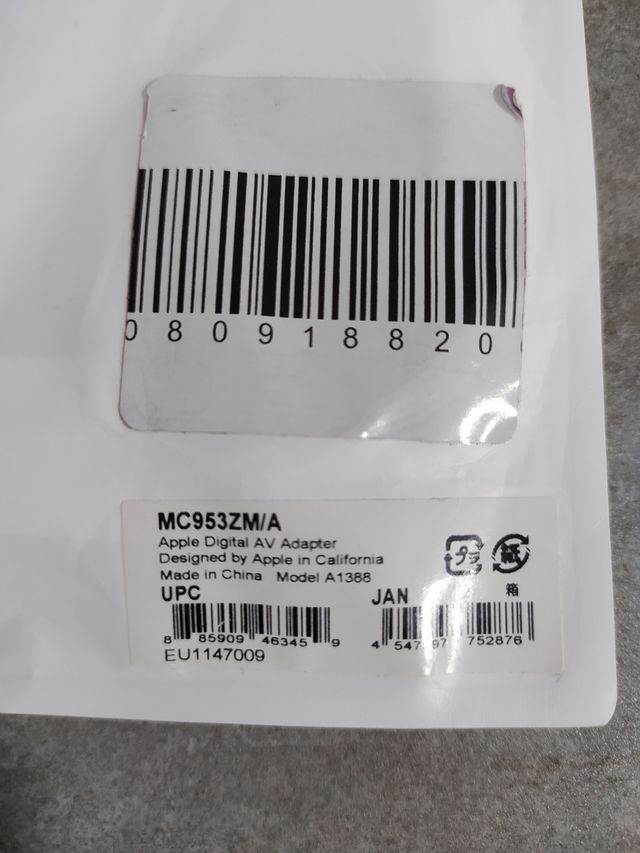 Digital AV Adapter HDMI de Apple NUEVO