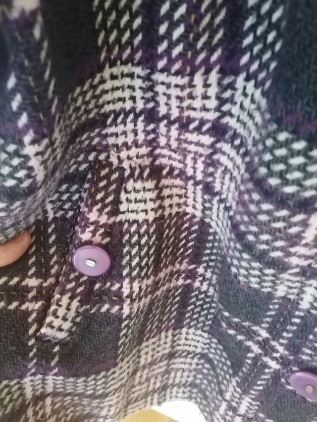 abrigo de paño cuadros