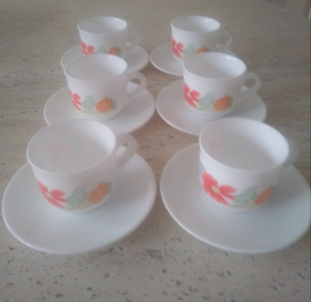 6 tazas de cafe