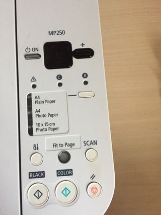 Impresora con escáner canon MP250 de segunda mano por 35 EUR en Granada en  WALLAPOP